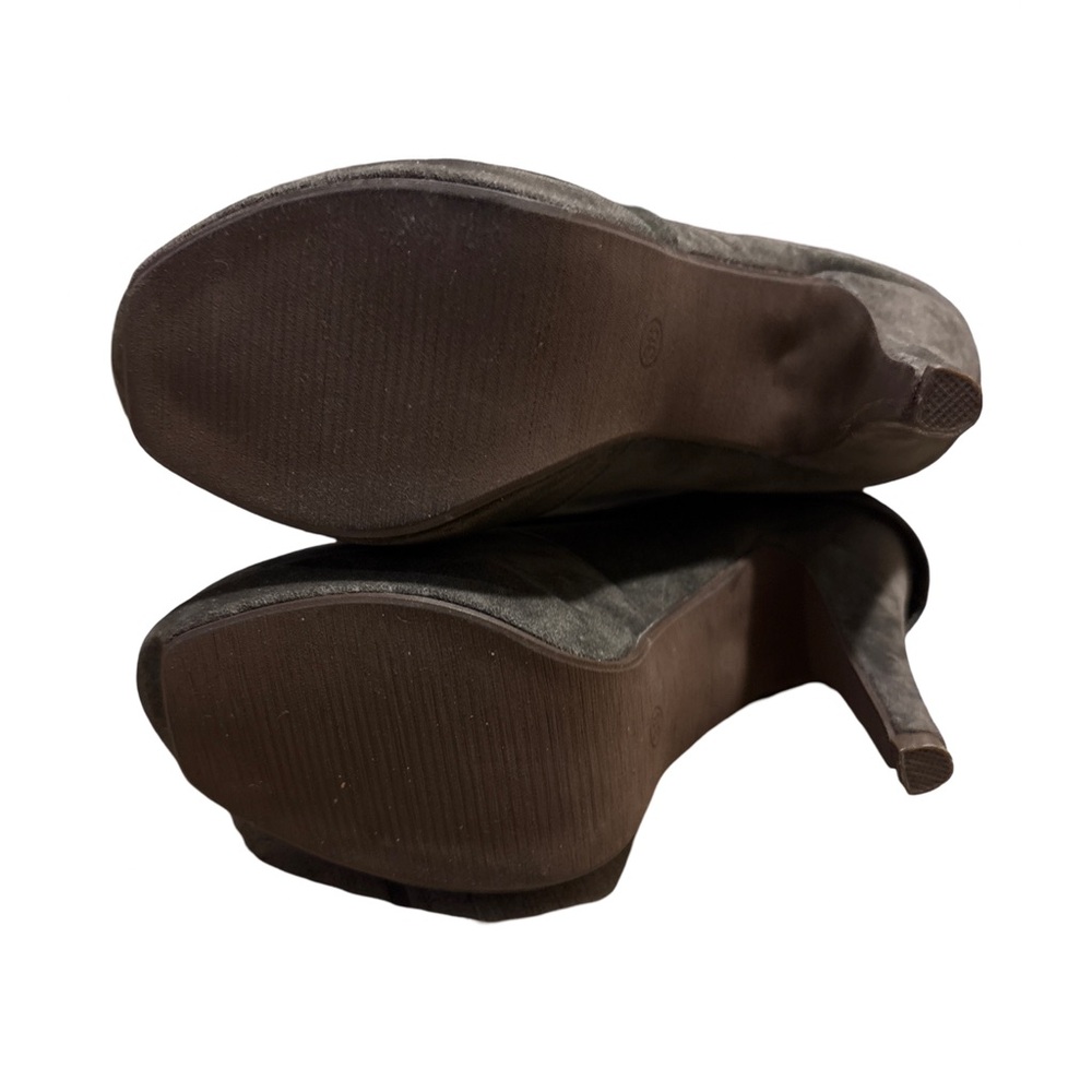 Taupe high slouch stiletto boot - size 7 - Picture 3 of 3